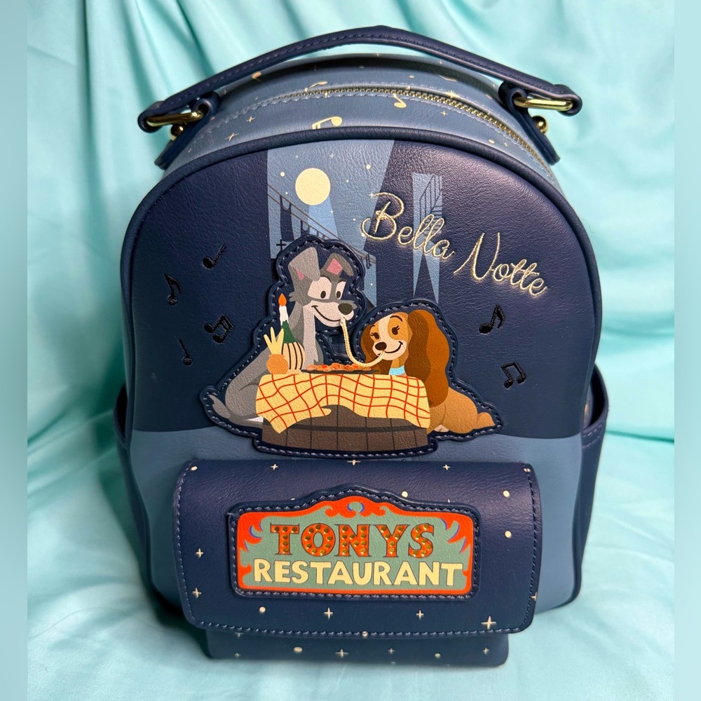 Our Universe x Disney Lady and the Tramp Tony’s Restaurant Spaghetti Backpack